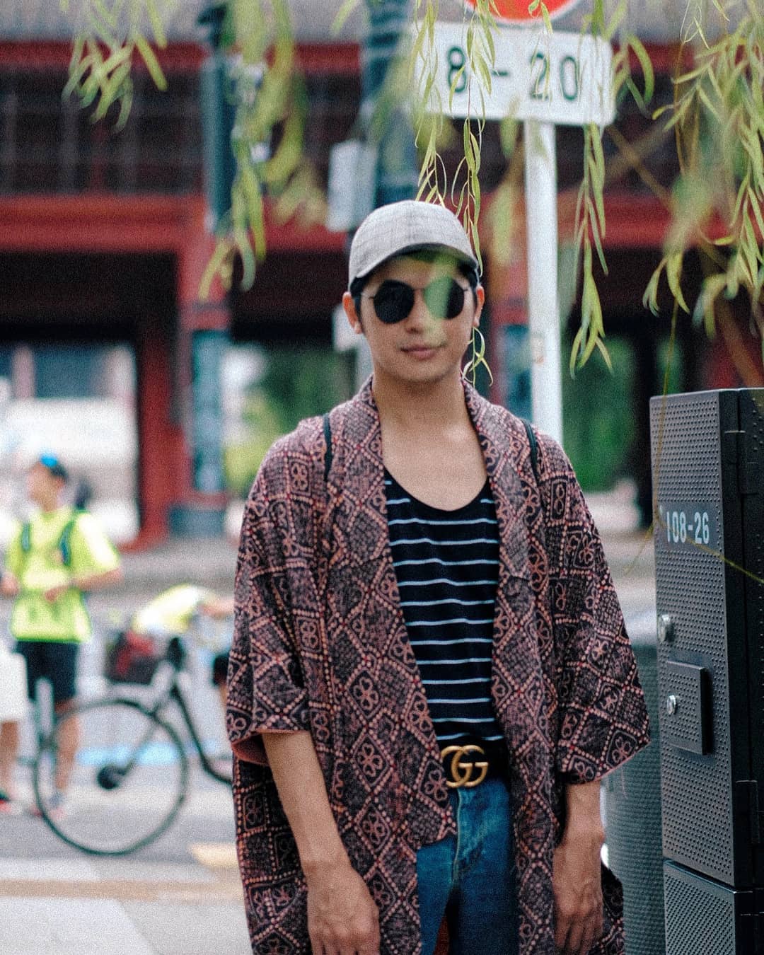 Customer wearing Sumo Vintage